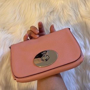 leather COACH crossbody can use as clutch